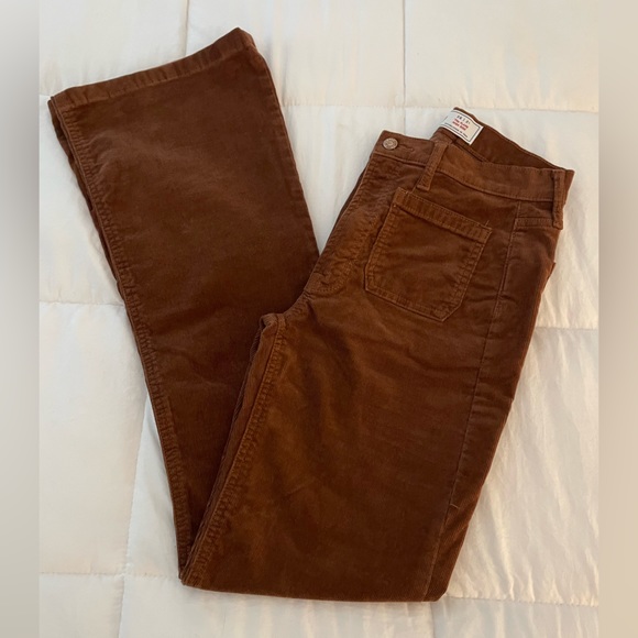 EUC Gap 70s high rise flare brown cords size 26L - Picture 4 of 11